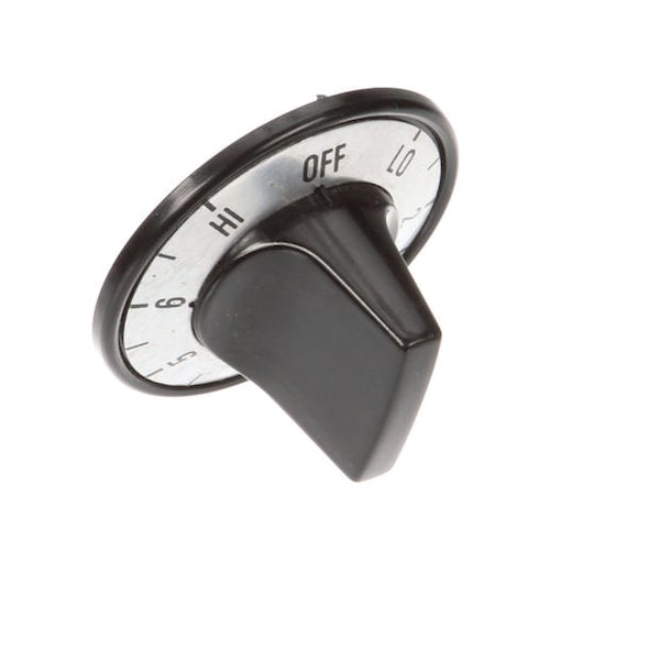 Crown Verity Silver Numbered Control Knob ZHW-10518 - main